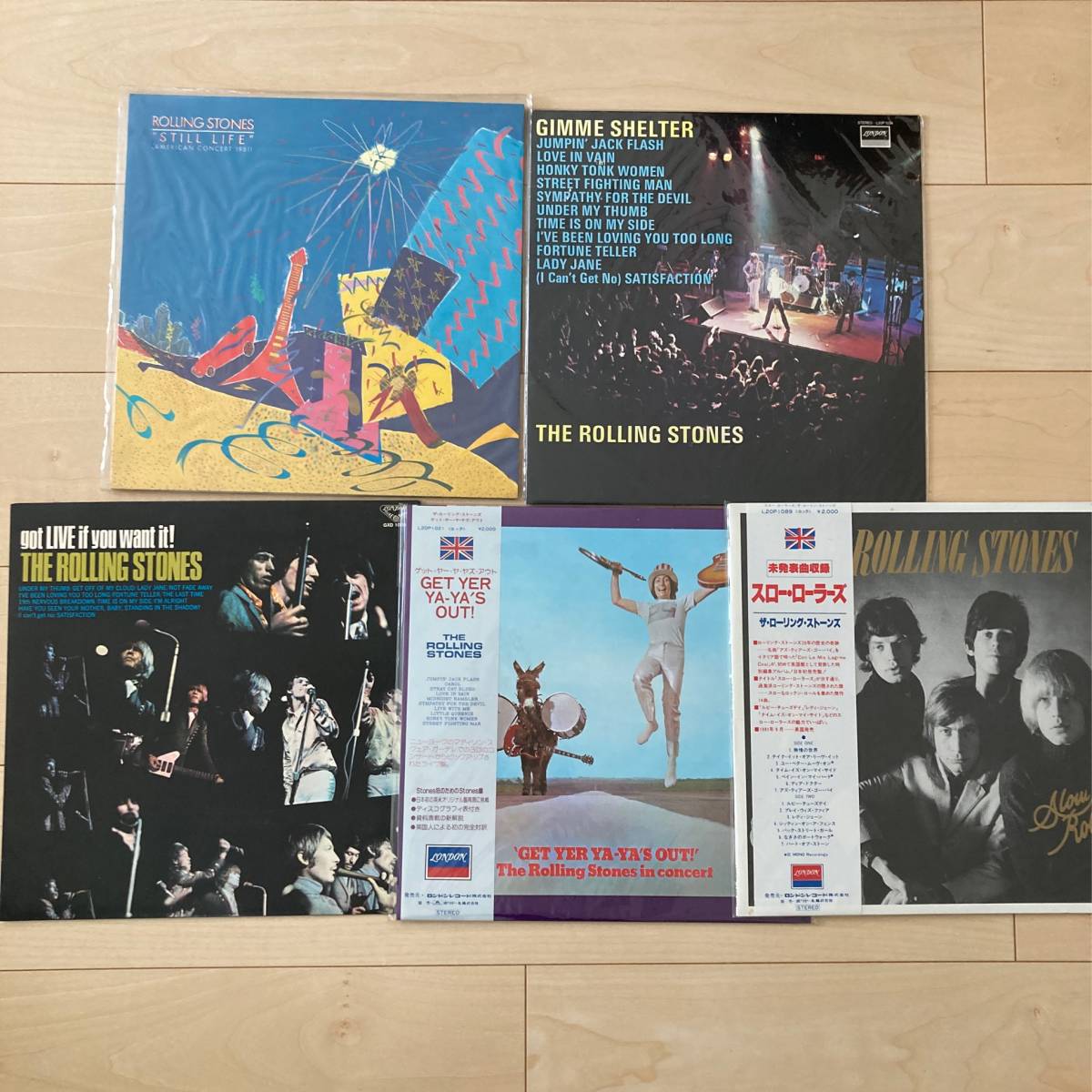 送料無料，新作 c046 LP ローリング ストーンズ 5点セット THE ROLLING STONES /スロー ローラーズ(Rolling Stones)｜売買されたオークション情報、yahooの商品情報をアーカイブ公開 - オークファン R