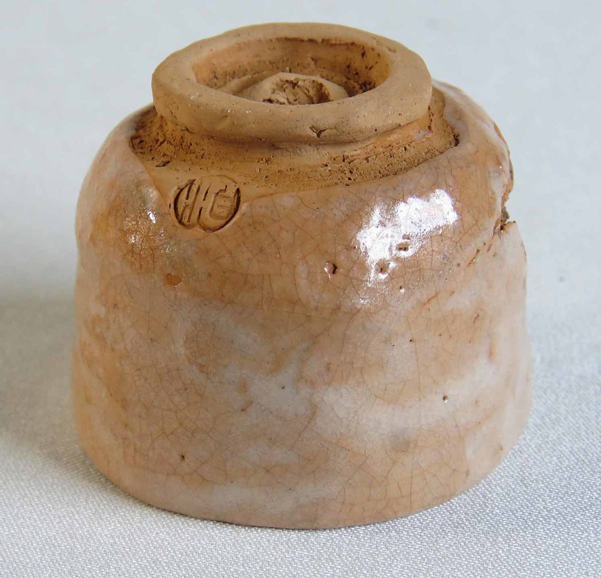 楽山焼 玉井楽山 湯呑 天神蟹 蟹 - : 逸品 作 木箱 共箱入り 二 カニ