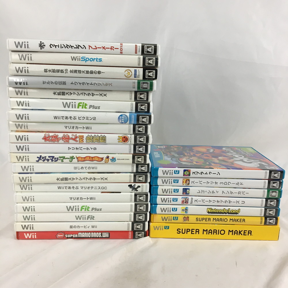 ジャンク品】 □1円スタート□ Wii WiiU ソフト まとめ売り 【28