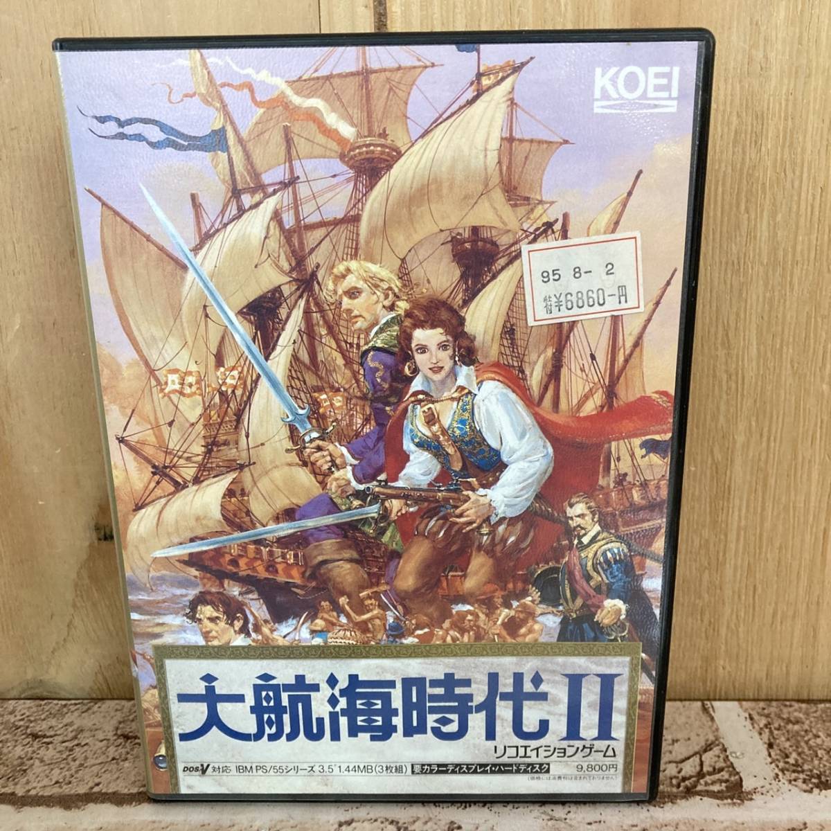 5-164]KOEI 大航海時代Ⅱ PC-9801 5“2HD 2枚 取説付き パソコン ゲーム