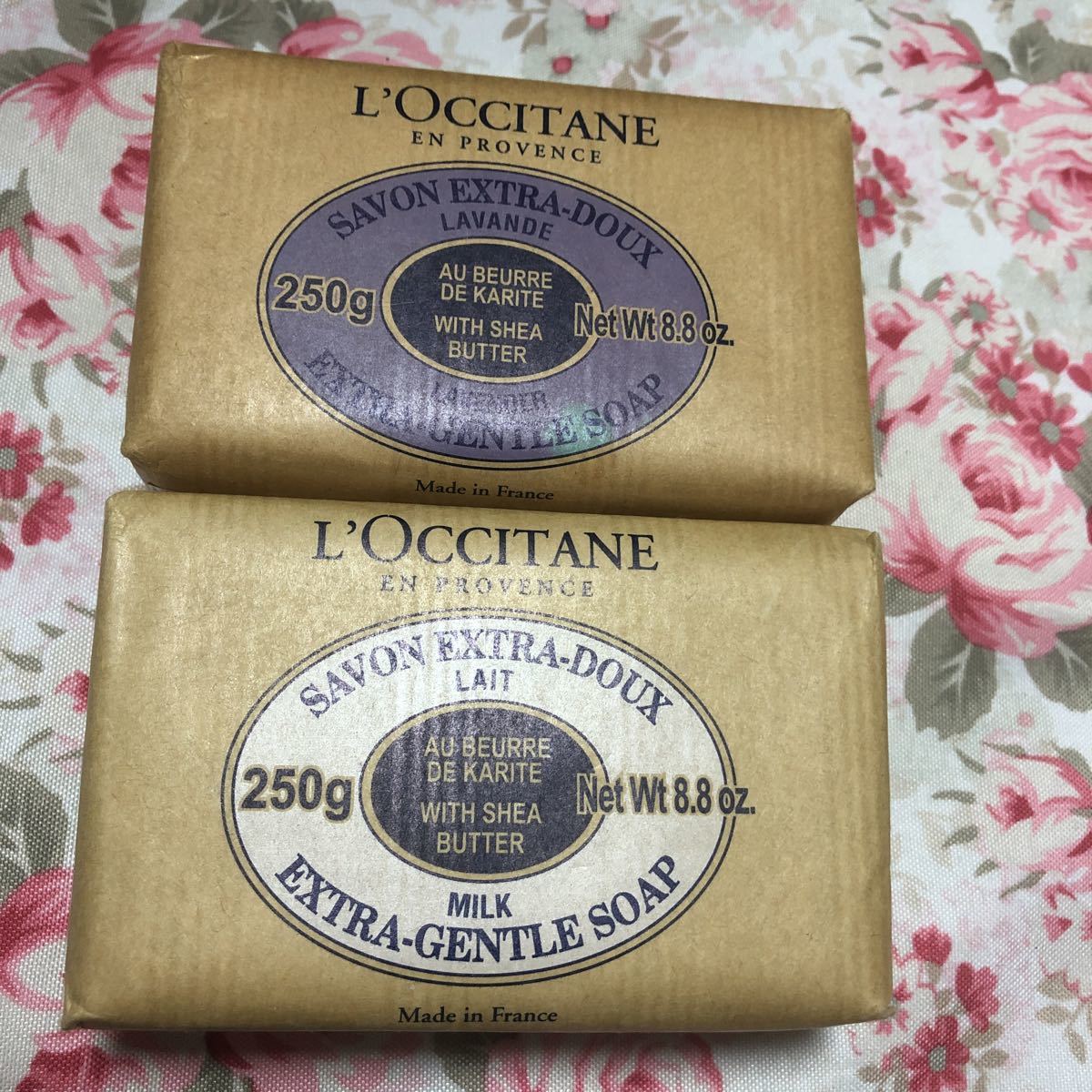  L''OCCITANEロクシタン 石鹸SHソープLAIT 250g ＋ラベンダー250g 2個セット 化粧 石けん(固形)｜売買されたオークション情報、yahooの商品情報をアーカイブ公開 - オークファン 固形