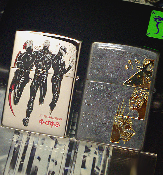 ZIPPO】韮沢靖 ソード(SODO)プラチナ鏡面＋ニッケル燻バレル、2個 