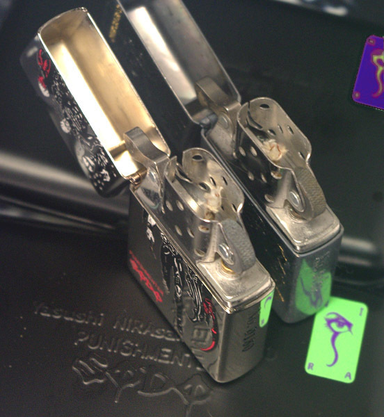 ZIPPO】韮沢靖 ソード(SODO)プラチナ鏡面＋ニッケル燻バレル、2個 