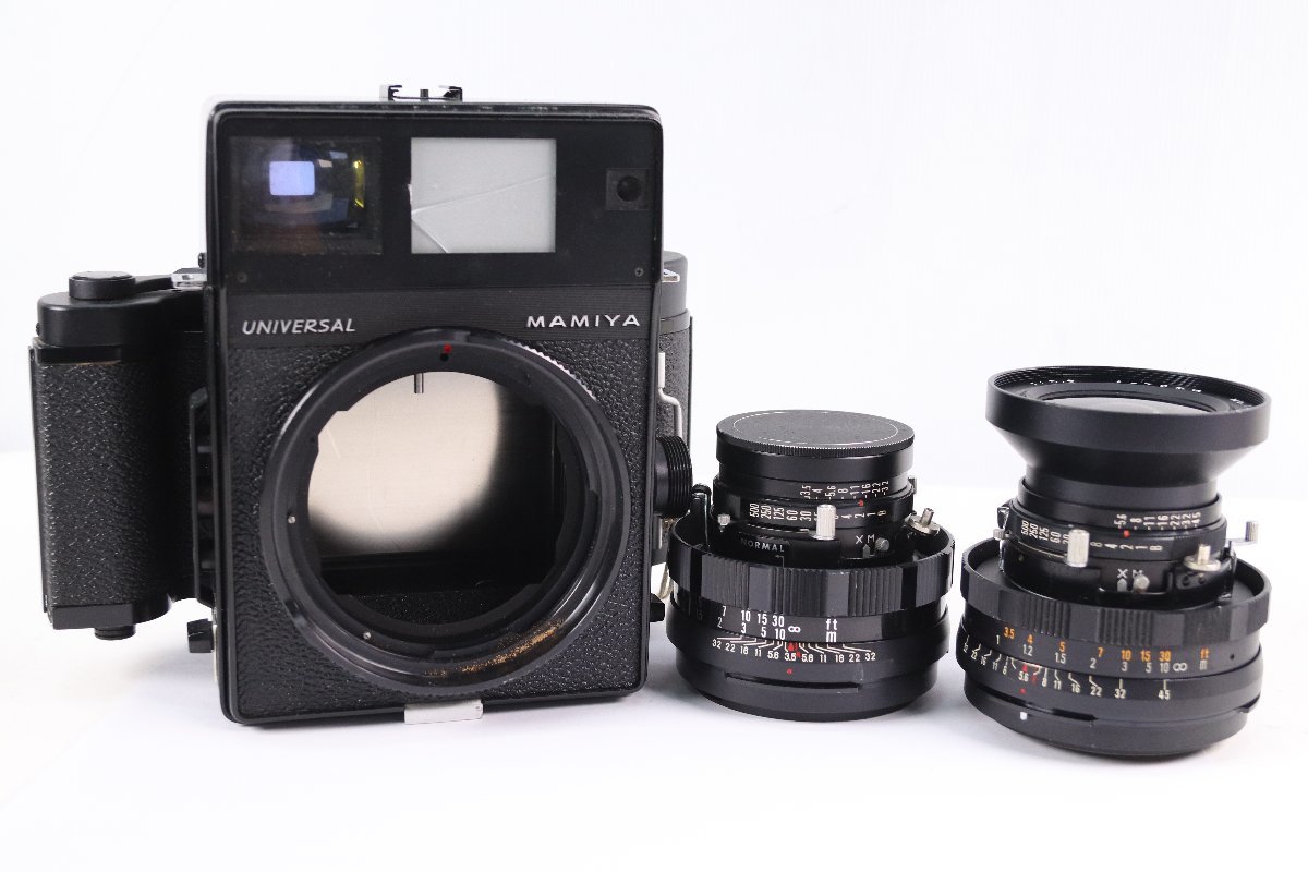 マミヤ MAMIYA-SEKOR 100mm F3.5 フード付 中判レンズ 動作品 マミヤ