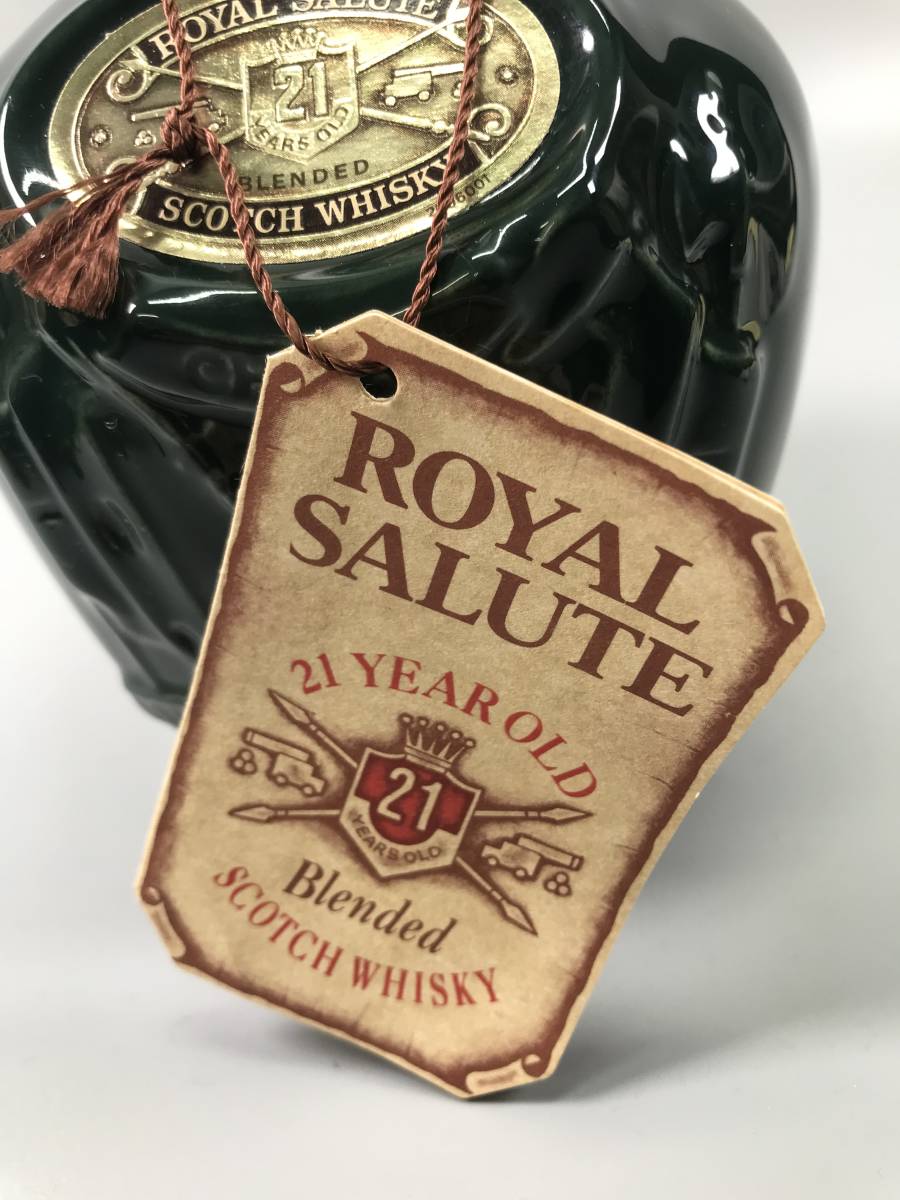 未開栓ROYAL SALUTE ロイヤルサルート21年 陶器ボトル 赤 古酒