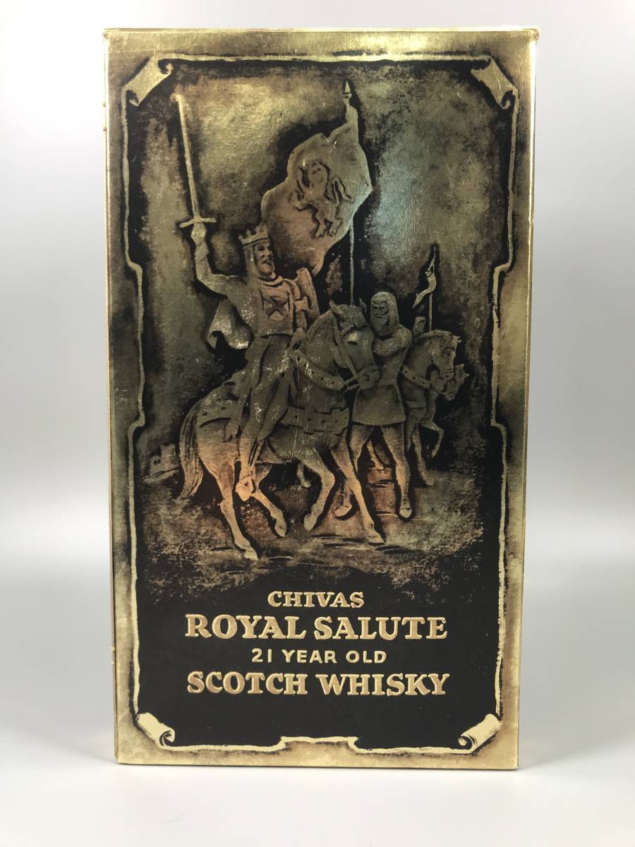 未開栓ROYAL SALUTE ロイヤルサルート21年 陶器ボトル 赤 古酒