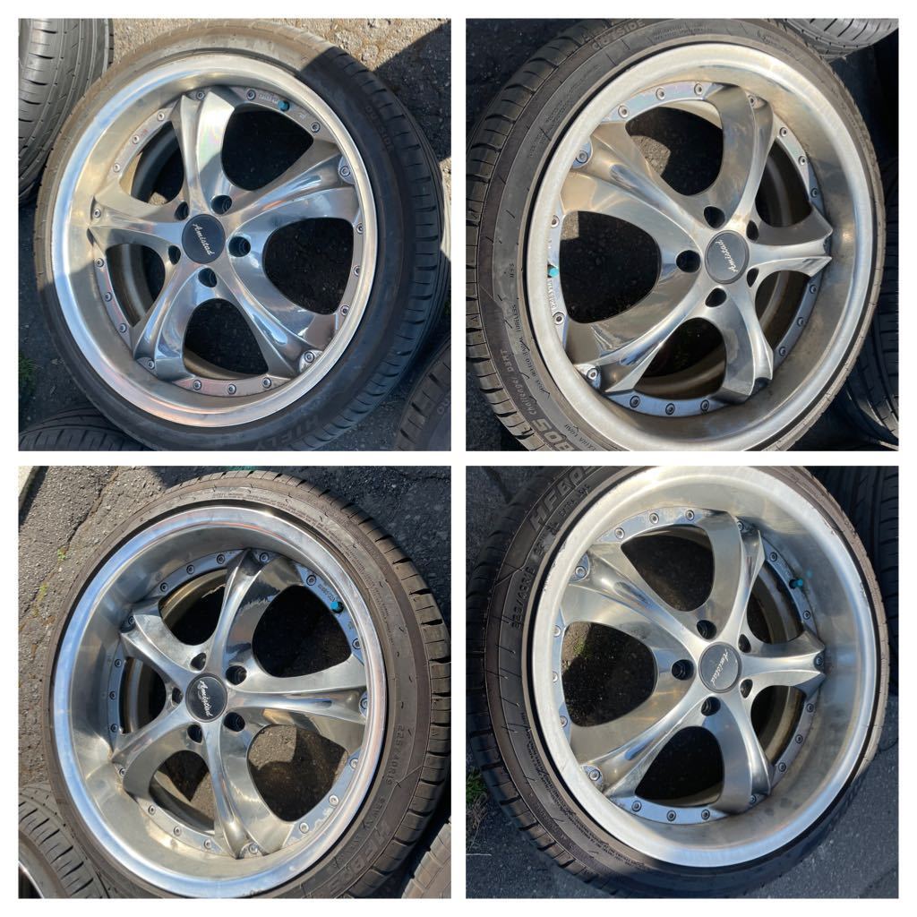 中古】札幌 直接引取限定 ホイール 19インチ 深リム アミスタット 