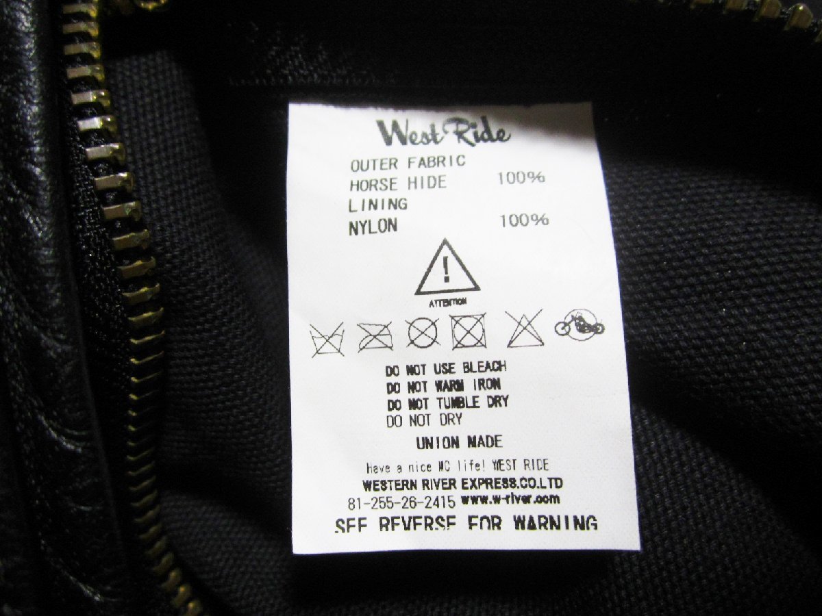 極美品 WESTRIDE ウエストライド レザー ライディング ショルダー
