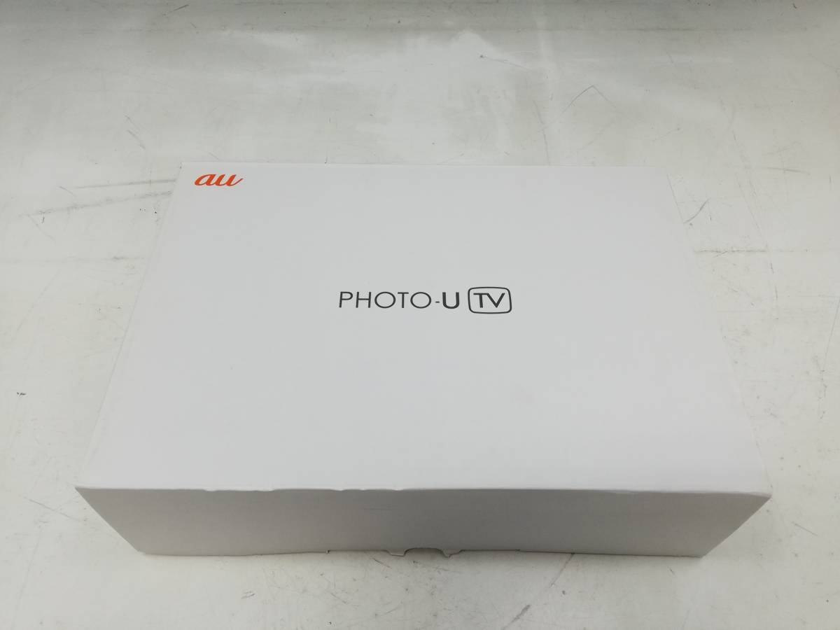 O2-37　au PHOTO-U TV/フォト　ユー　ワンセグ/フルセグ対応デジタルフォトフレーム　型番：ZTS11(ホワイト)【動作確認済・中古品】 TV PHOTO-U | ZTS12 Japan tvの中古品・新品・未