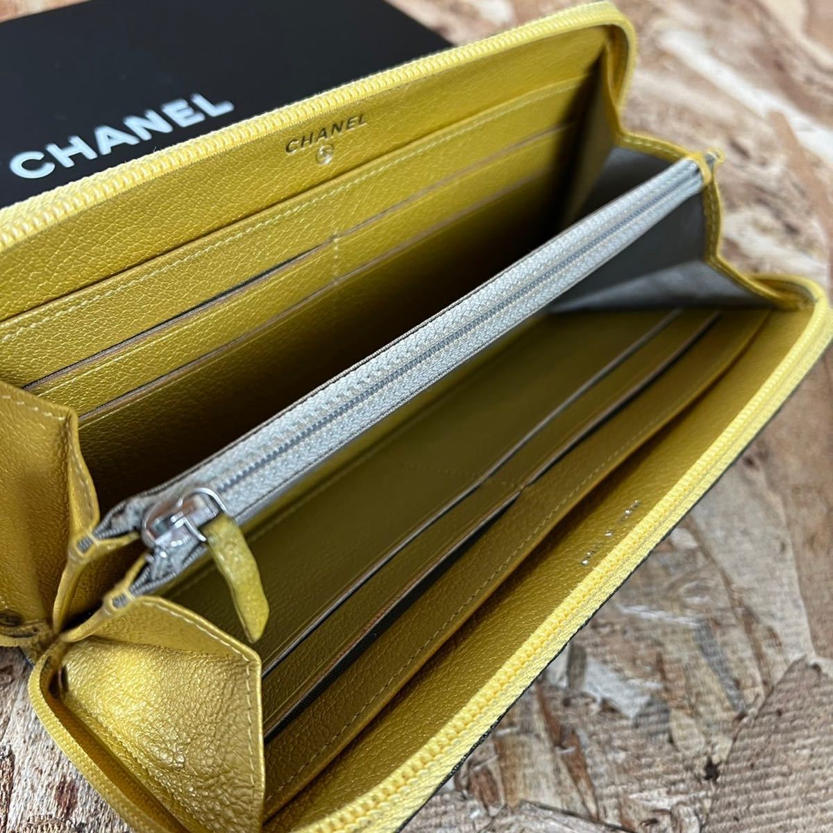 CHANEL シャネル 1円☆美品☆ビコローレ マトラッセ 長財布 ブラック 