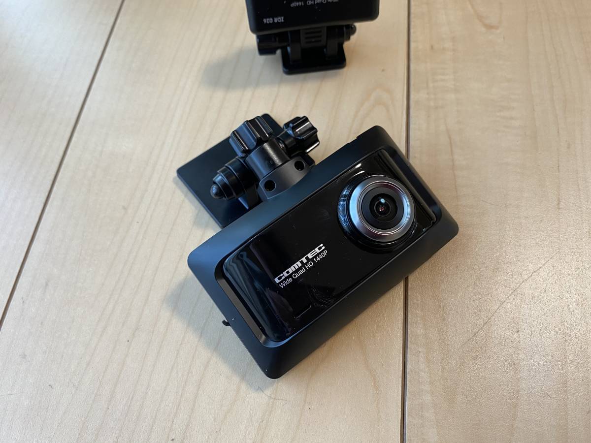コムテック COMTEC ZDR-026 ドライブレコーダー 前後カメラ 中古現状 