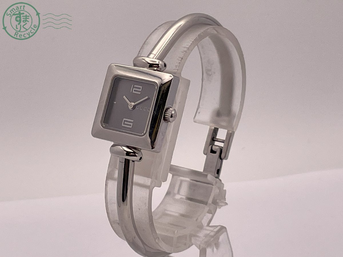 シルバー文字盤】グッチGUCCIレディースバングルウォッチ時計腕時計