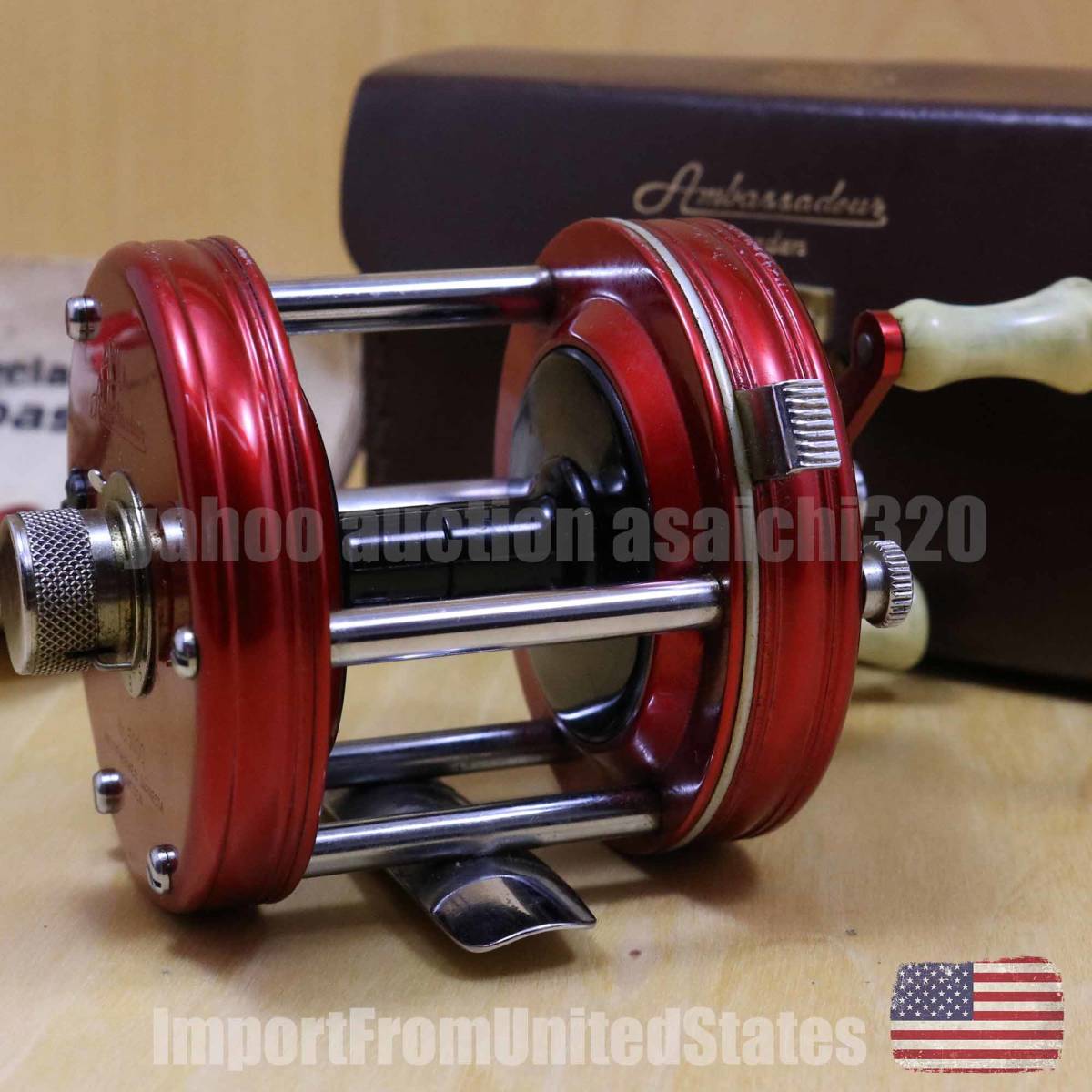 釣り】 リール AbuGarcia アンバサダー 5000 レッド