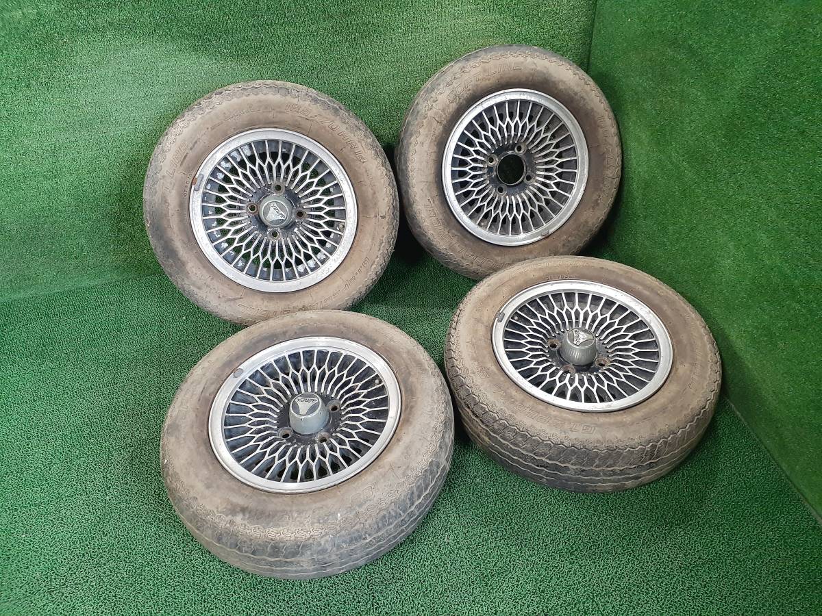 当時モノ!! ヨコハマ アルメックス YOKOHAMA ALMEX 14x5.5J 4H 旧車 