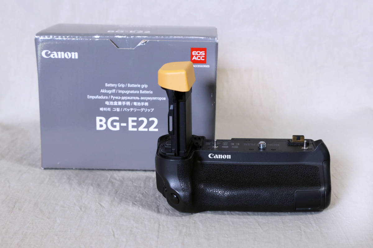 キヤノン　バッテリーグリップBG-E22　EOSR用 Canon BG-E22 バッテリーグリップ 3086C002 バッテリーグリップ、ブラック 美品]