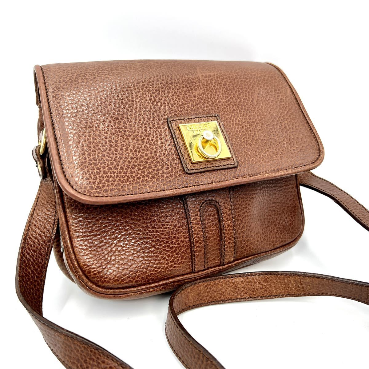 1円〜 CELINE セリーヌ ショルダーバッグ ポシェット ガンチーニ 