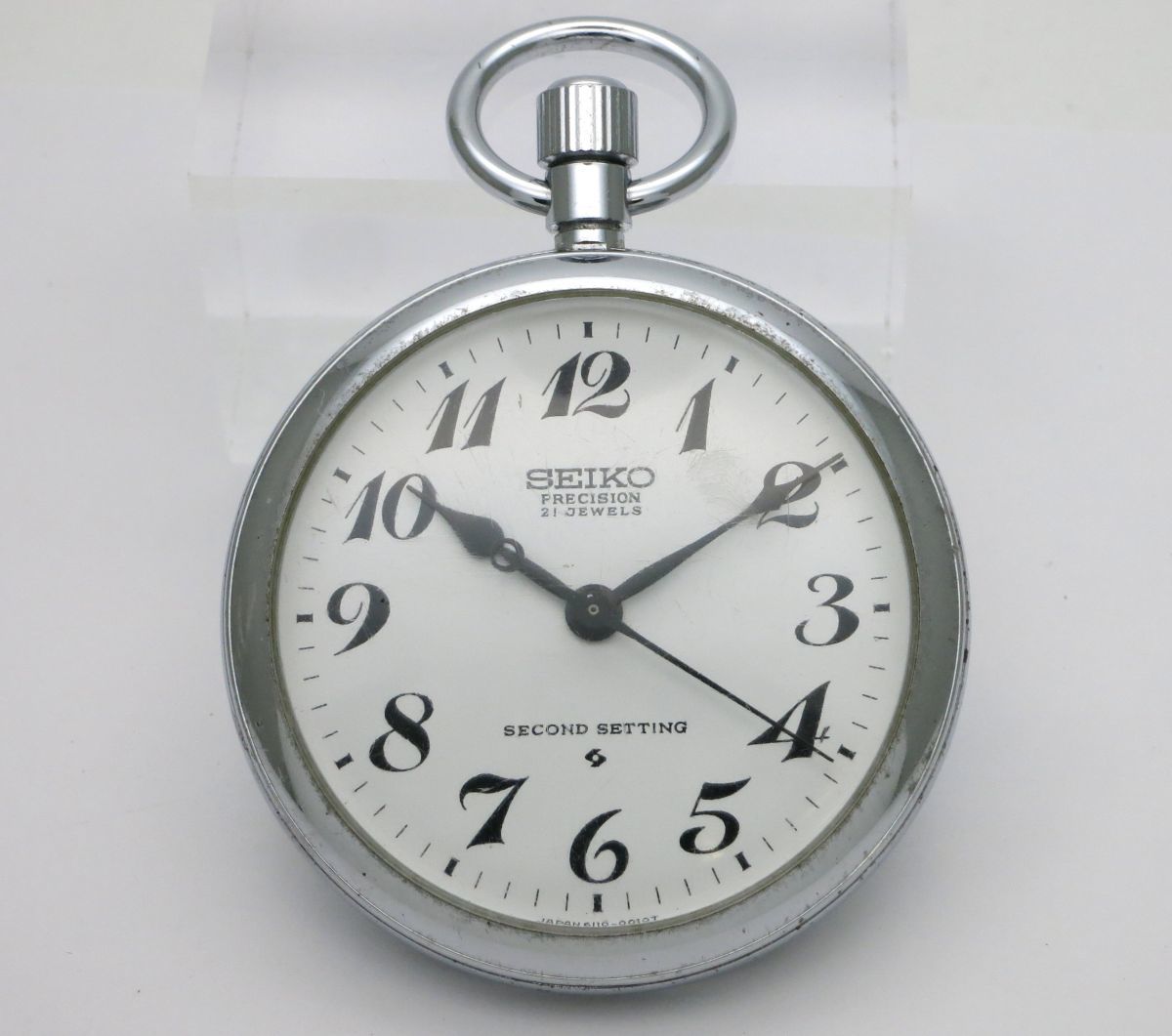 1円スタート 懐中時計 SEIKO セイコー PLECISION プレシジョン 21石