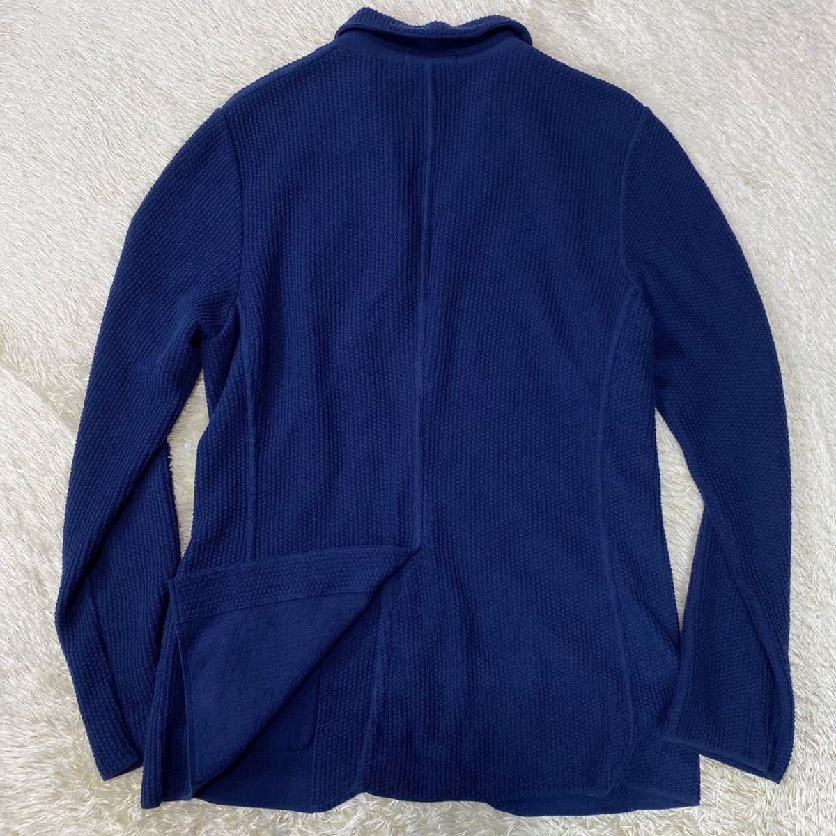 新品タグ付き　ラルディーニ　ニット　テーラードジャケット　ブートニエール　M 新品タグ付き ラルディーニ ニット テーラードジャケット