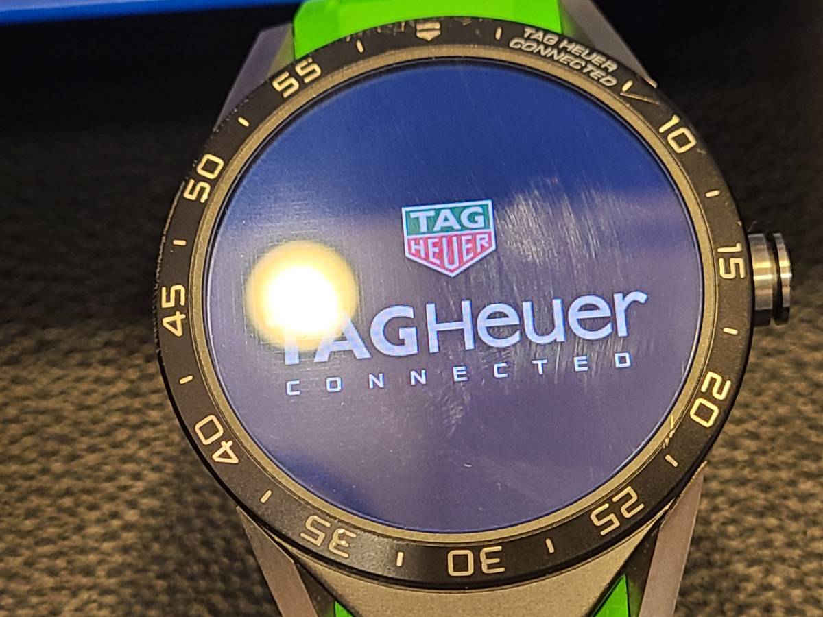 コネクテッド タグ・ホイヤー SAR8A80 グリーンラバー HEUER 新品)TAG 
