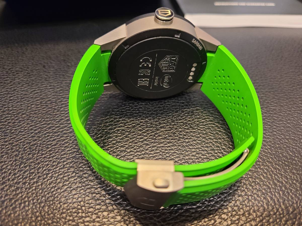 コネクテッド タグ・ホイヤー SAR8A80 グリーンラバー HEUER 新品)TAG 