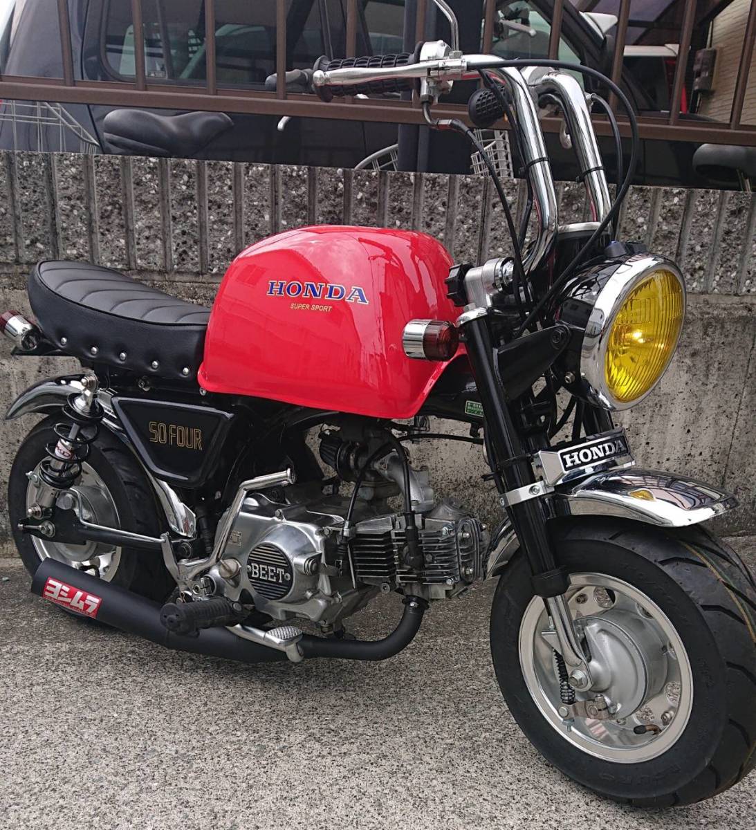 モンキー ゴリラ 12v cb400f仕様 4速リターン 武川 Rステージ 鉄管