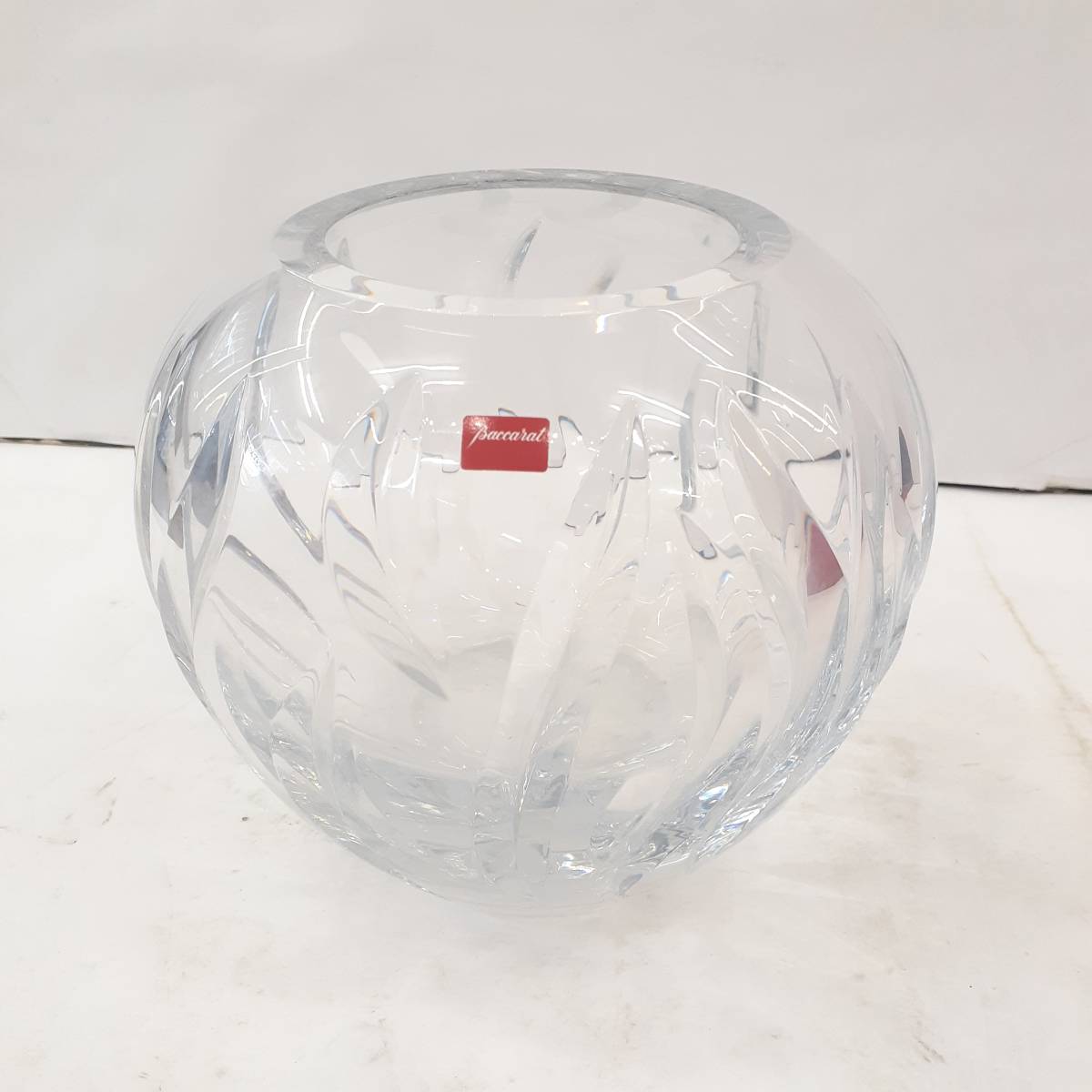 □【未使用保管品】Baccarat バカラ 大型 フラワーベース ボウル 