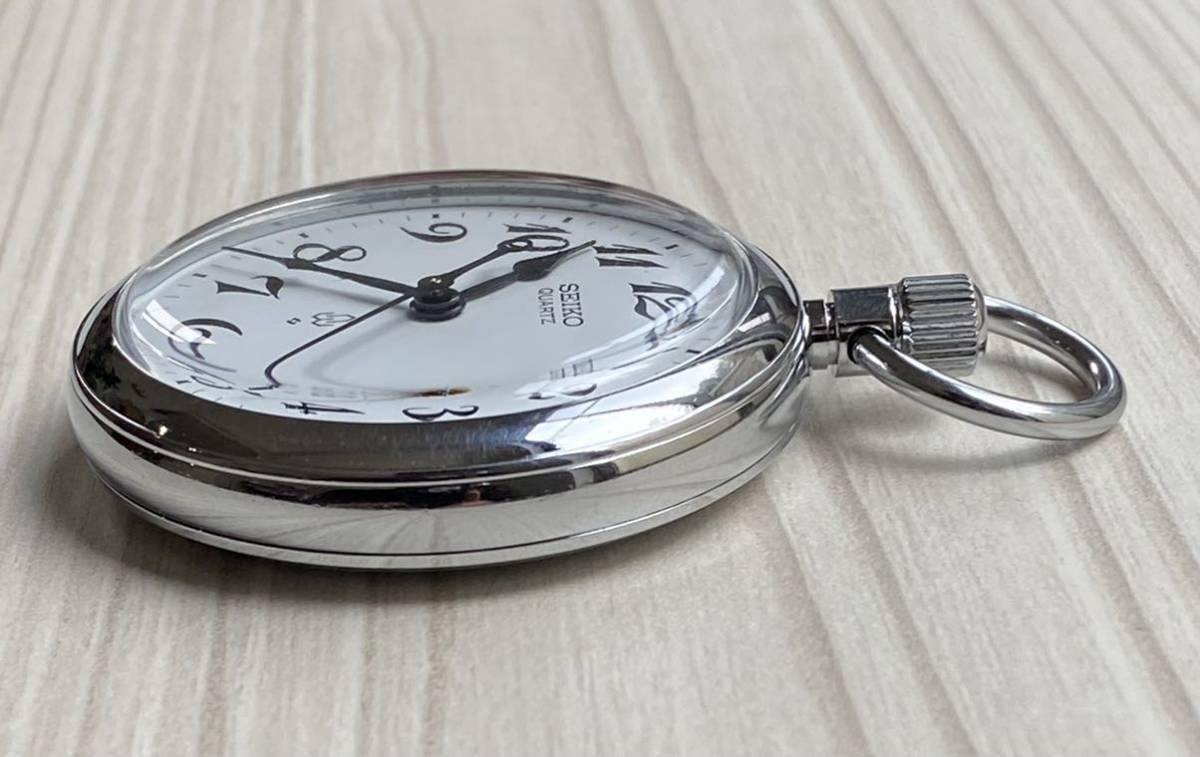 鉄道時計 国鉄動輪マーク セイコー SEIKO 懐中時計 クォーツ 7550-0010 