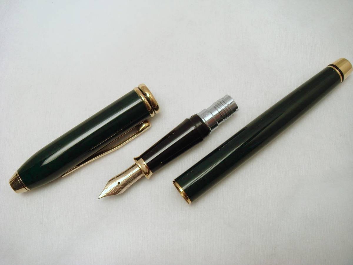 CROSS ペン先 14K 刻印 グリーンカラー クロス 万年筆 タウンゼント