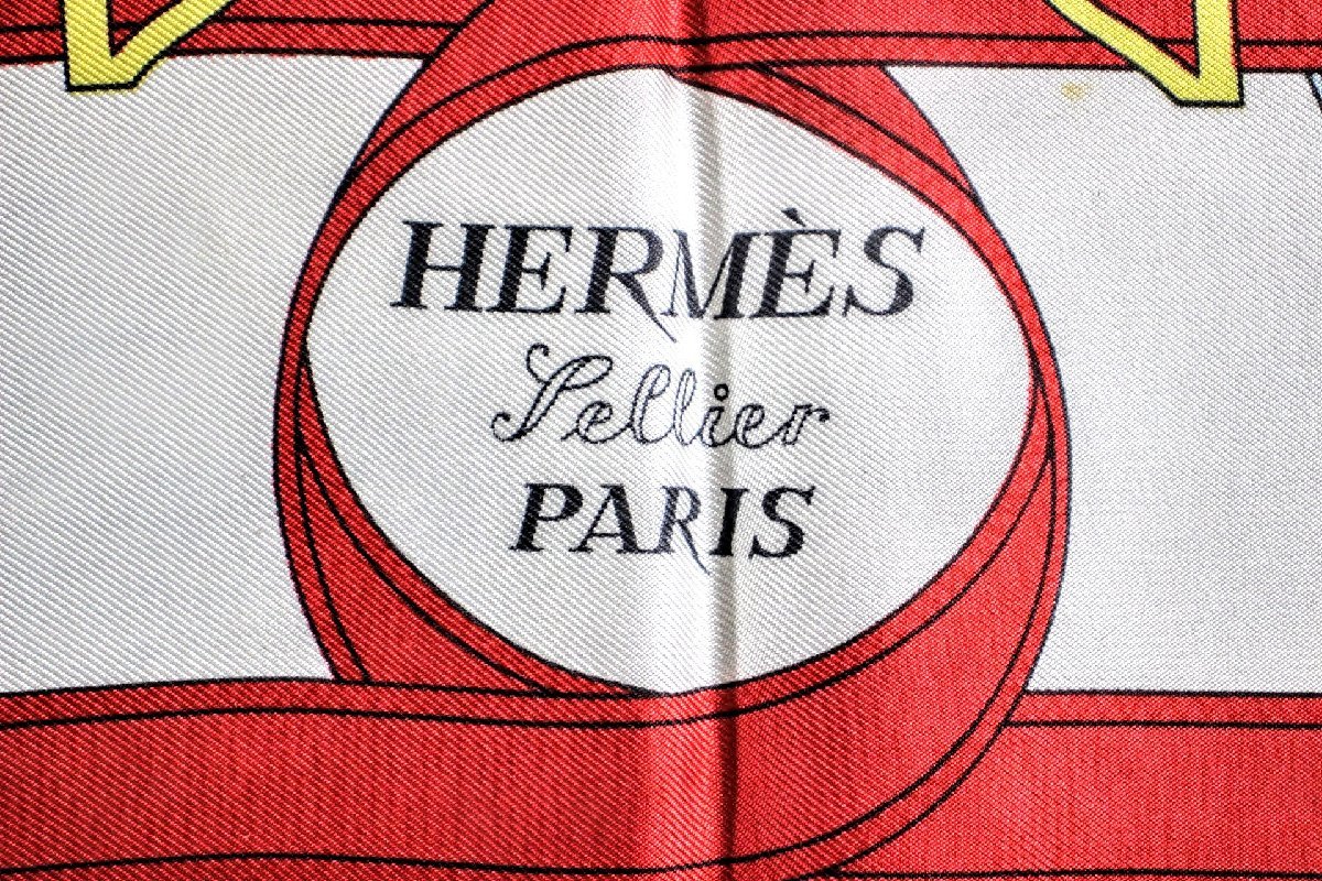 No.2754 HERMES エルメス スカーフ 花咲く馬 カレ90 H.d