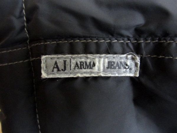ARMANI ジーンズ JEANS アルマーニ デニム パンツ メンズ ストレッチ USED加工 Sz.33 通年 ロゴ★ EMPORIO イタリア製 ボトムス 人気