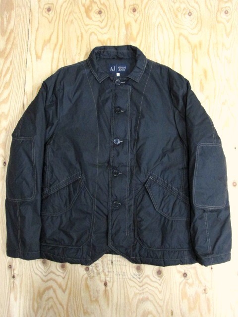 ARMANI ジーンズ JEANS アルマーニ デニム パンツ メンズ ストレッチ USED加工 Sz.33 通年 ロゴ★ EMPORIO イタリア製 ボトムス 人気