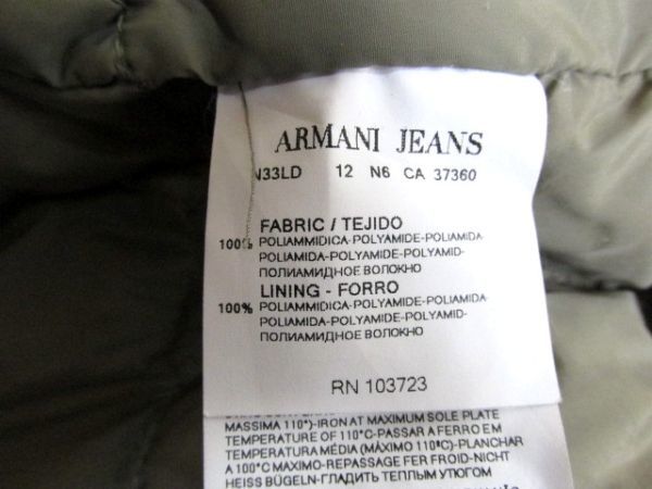 ARMANI ジーンズ JEANS アルマーニ デニム パンツ メンズ ストレッチ USED加工 Sz.33 通年 ロゴ★ EMPORIO イタリア製 ボトムス 人気