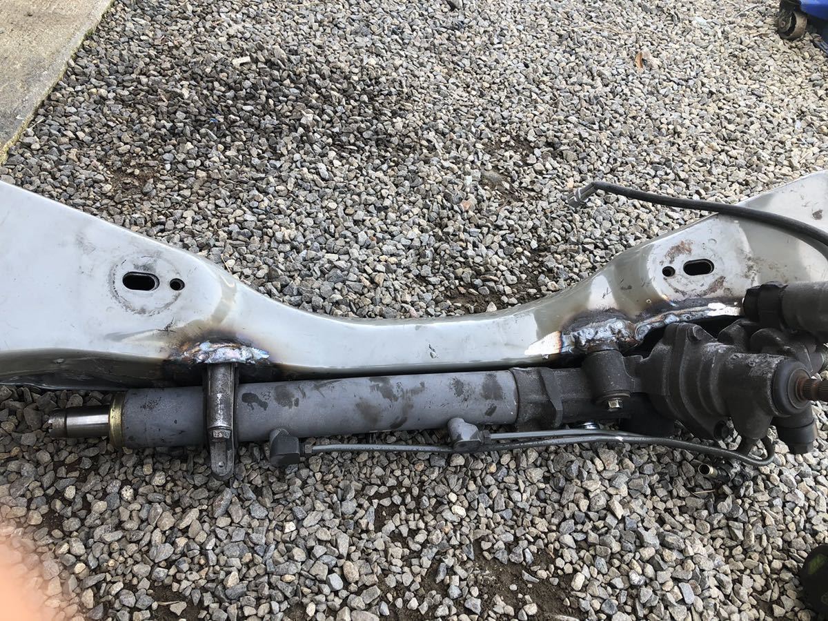 JZX100 ステアリングラックオフセットFメンバー加工 JZX90・100・110 