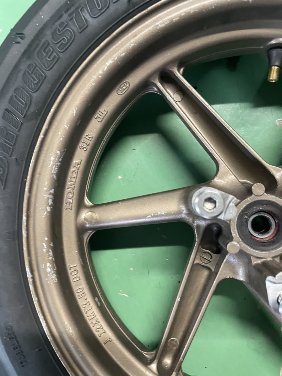 nsr50 フロントホイール　NSR mini NSR50フロントホイール NSRmini 80 NSF100 NSF100 フロントホイール