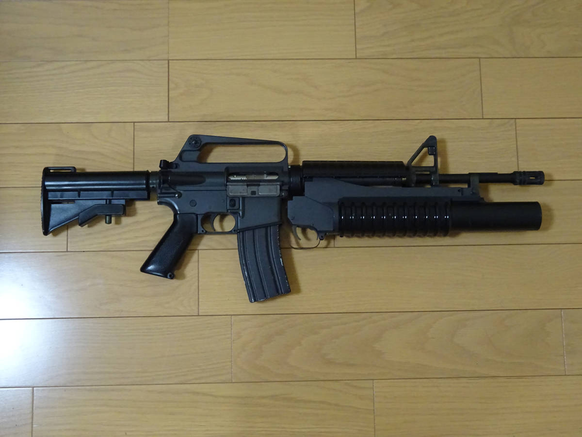 サンプロジェクト製M16A1カービンブローバックガスガン＋M203