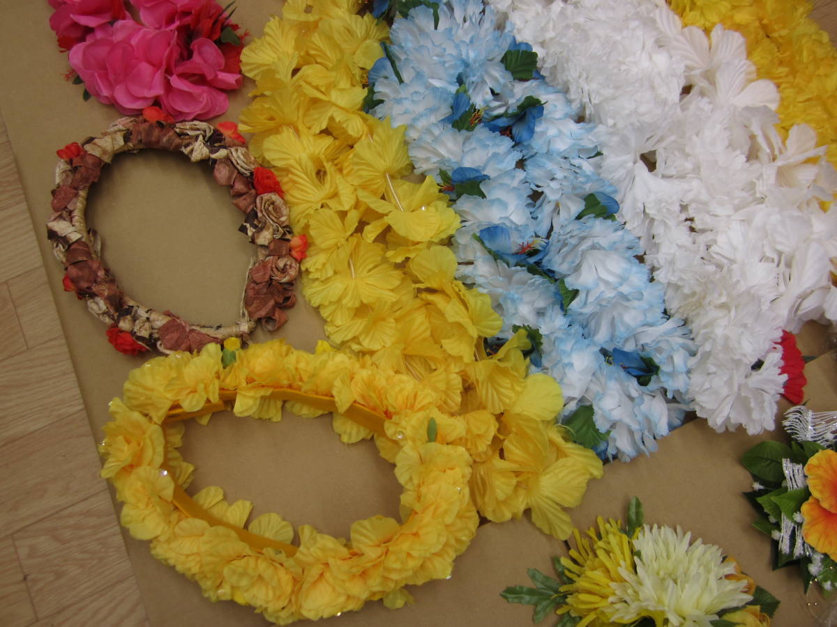 A328 フラダンス レイ 花飾り 首飾り 髪飾り ウイッグ まとめて 30点 ハワイアン 現状品 フラダンス 売買されたオークション情報 Yahooの商品情報をアーカイブ公開 オークファン Aucfan Com