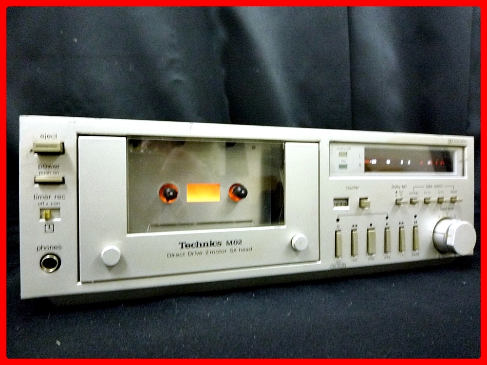 Technics RS-M02 ステレオカセットデッキ 再生確認済 現状品 希少
