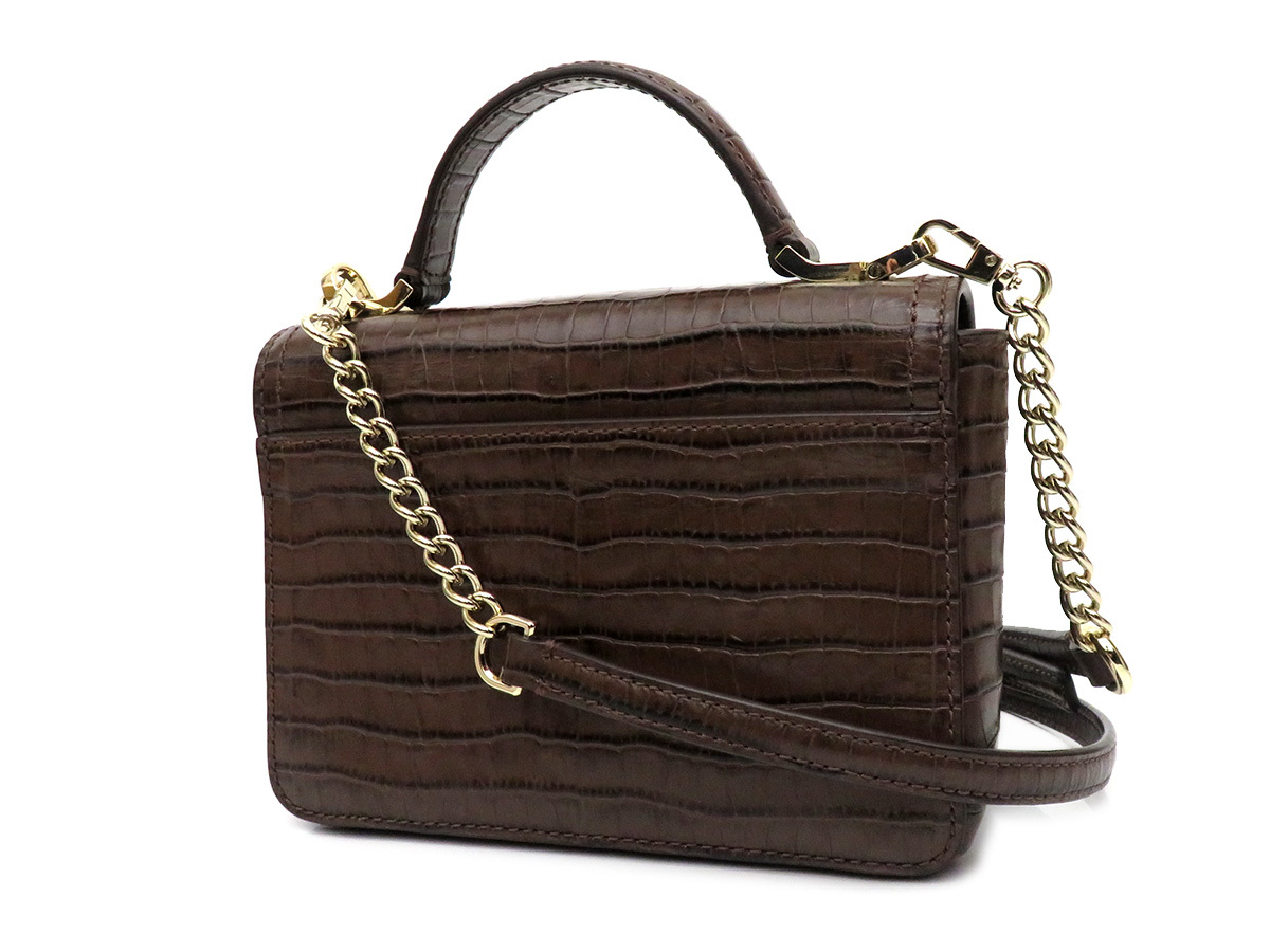 6145 美品 kate spade new york ケイトスペード クロコダイル クロコ型 