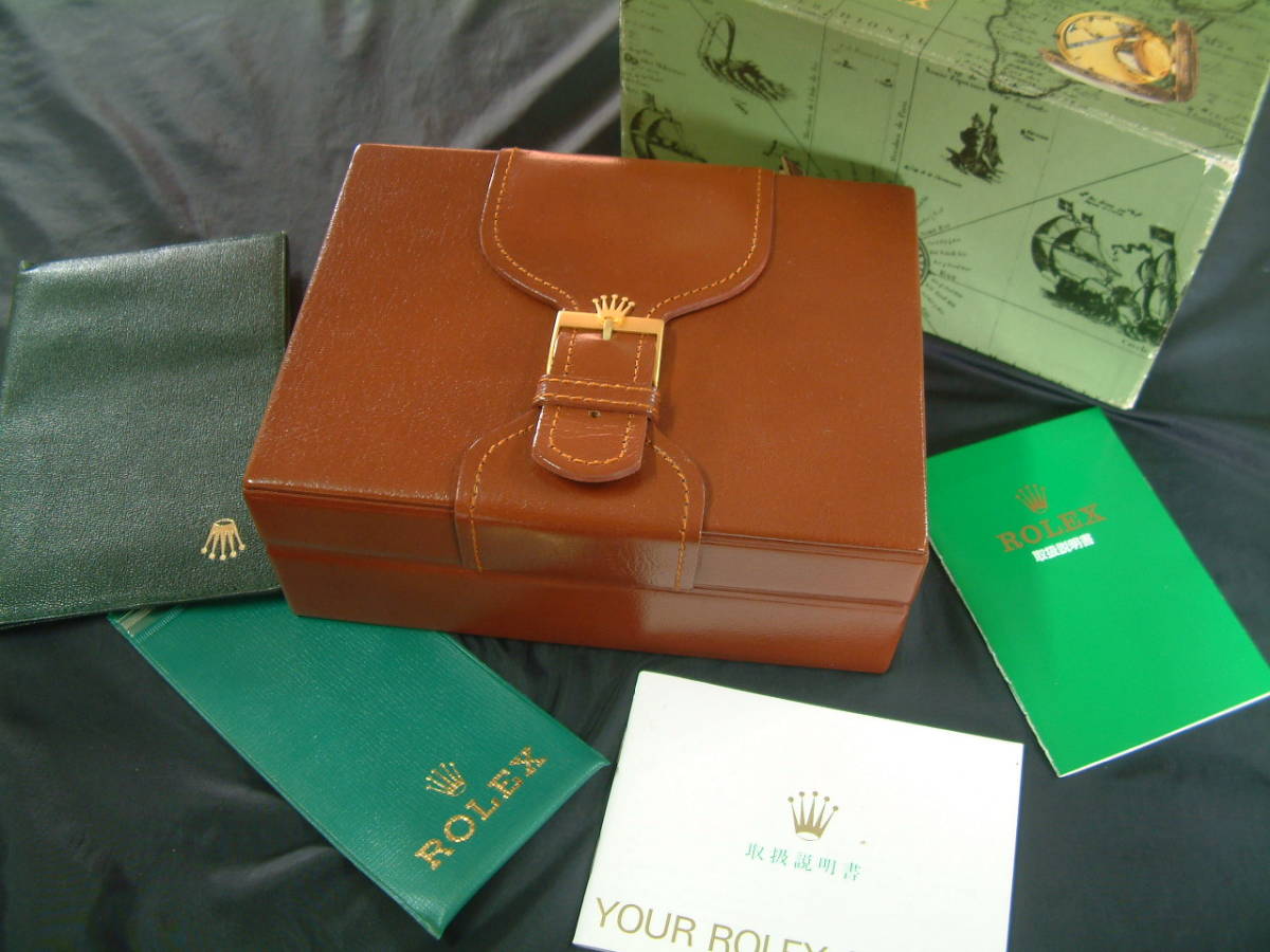 □本物ROLEX大型レザー製BOX＆付属品一式□ロレックス箱.ボックス 