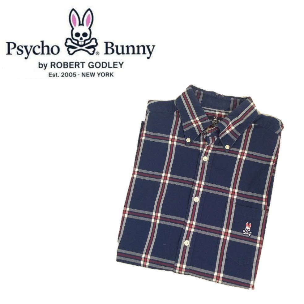 安い，セール BEAMS取扱 Psycho Bunny チェック柄 ボタンダウン 長袖シャツ ドレスシャツ メンズM サイコバニー 日本製 ビームス ゴルフ 220548(Mサイズ)｜売買されたオークション情報、yahooの商品情報をアーカイ 長袖シャツ一般