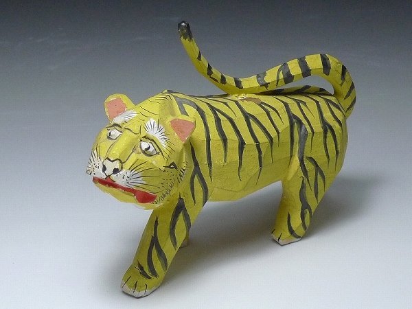 100%新品，本物保証 60HK11 郷土玩具 木彫虎置物 寅 とら トラ 人形 干支 民芸品 木製(日本人形)｜売買されたオークション情報、yahooの商品情報をアーカイブ公開 - オークファン その他