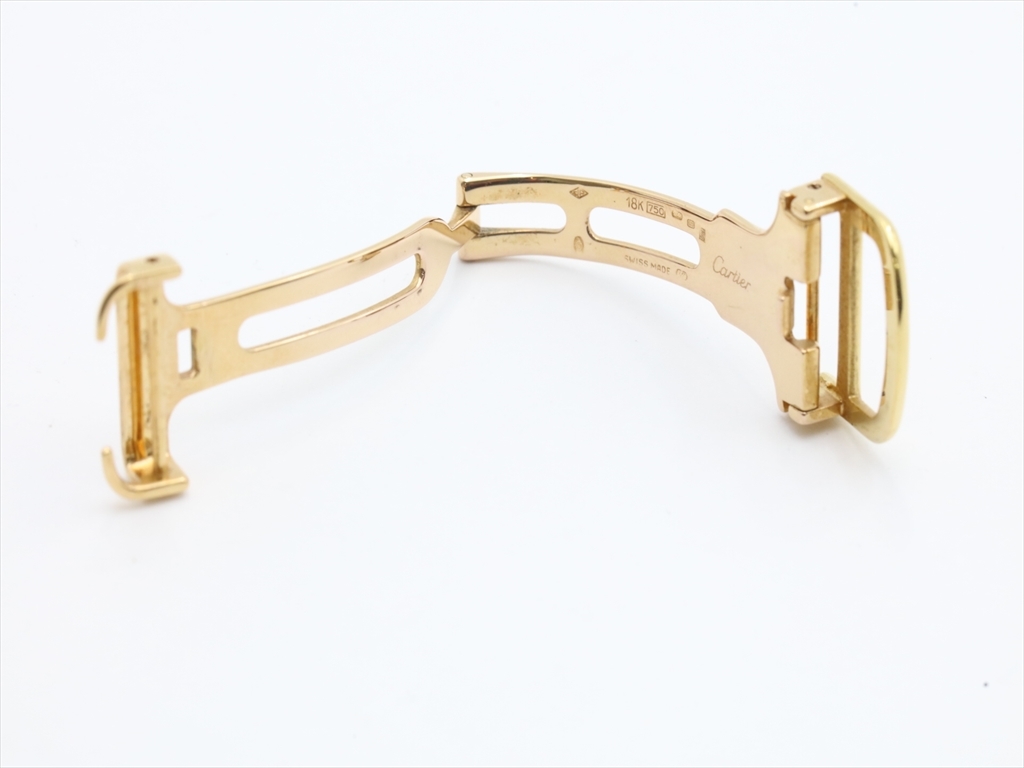 1円◎正規良品◎【カルティエ 18K/750 13.3g】純正尾錠 Dバックル 16mm