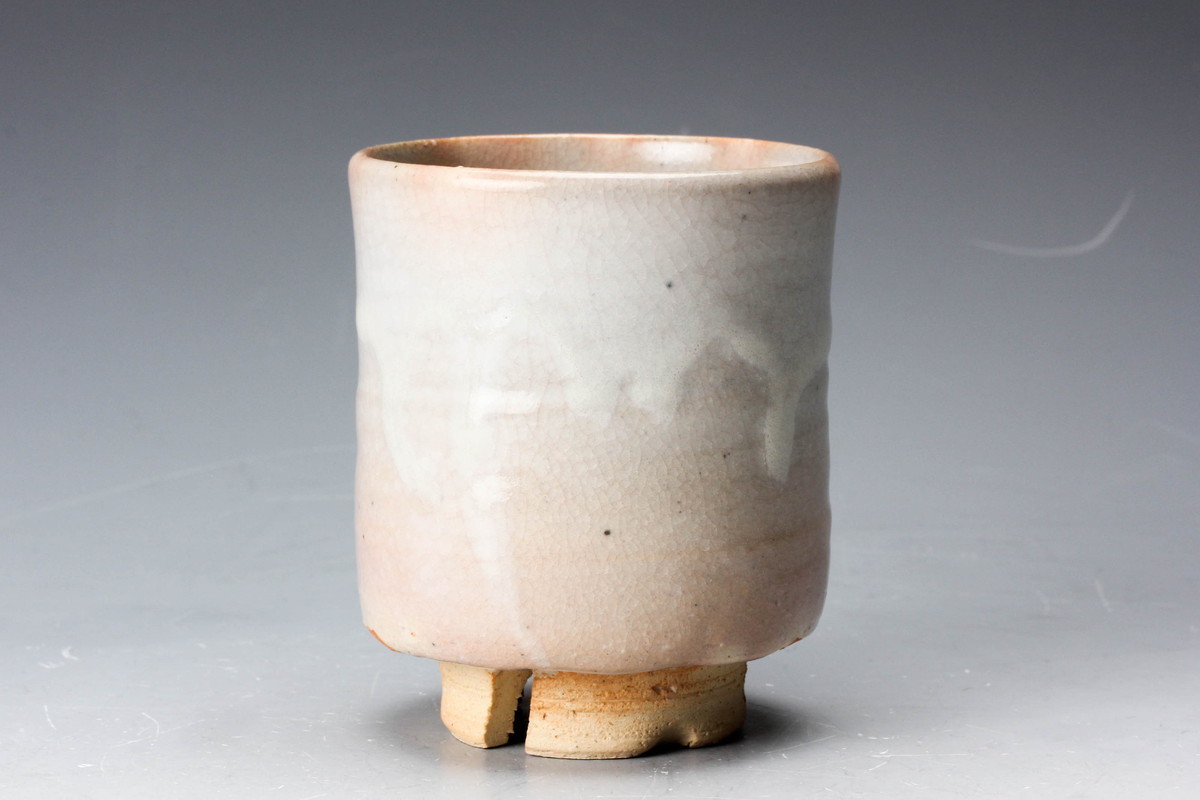 佳香】十一世 坂高麗左衛門 萩焼湯呑 一対 共箱 栞 本物