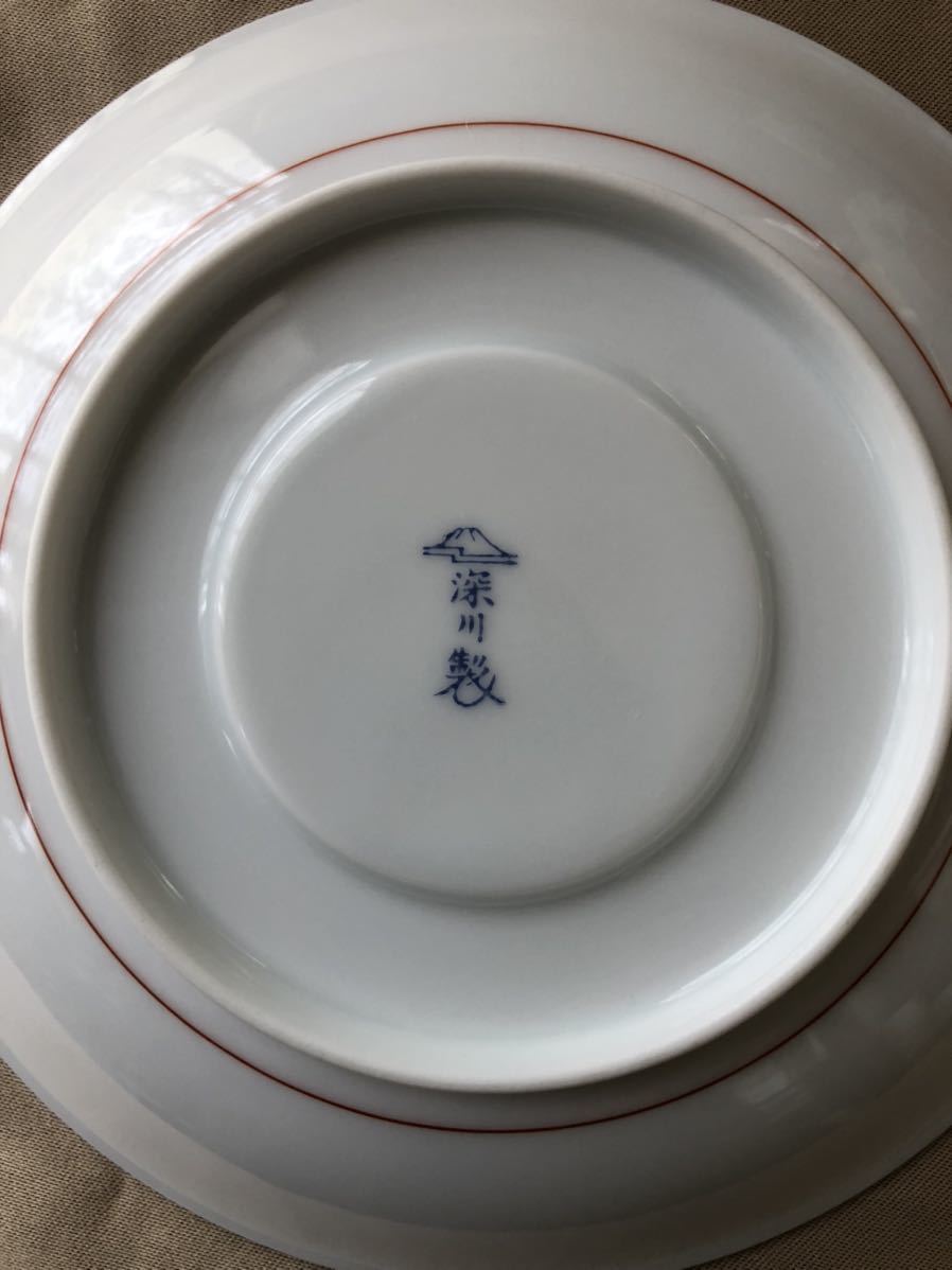 深川製磁 色絵 菊小鳥 紅茶碗揃 5客☆有田焼ティーカップ＆ソーサー 