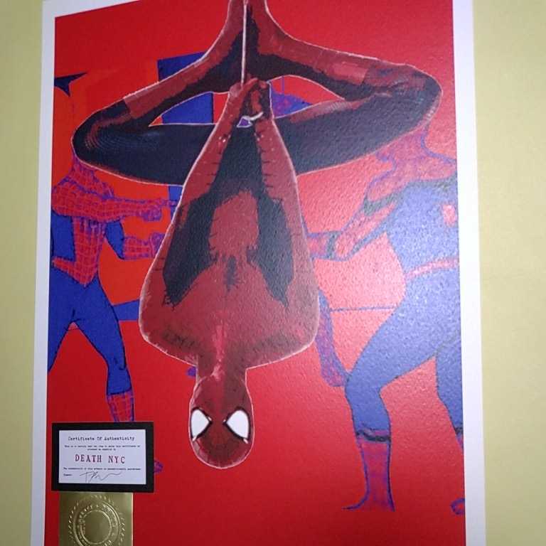 DEATH NYC 世界限定100枚 アートポスター スパイダーマン Spider-Man DEATH NYC 世界限定100枚 アートポスター スパイダーマン Spider-Man