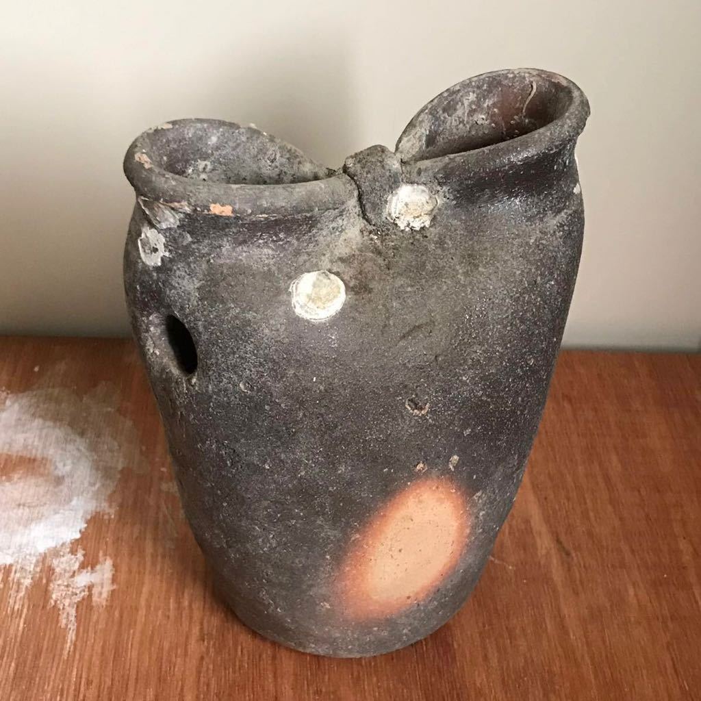 お買い得，新作 海揚がり 古備前 蛸壺 / 海の古民具 民藝 花器 花入れ