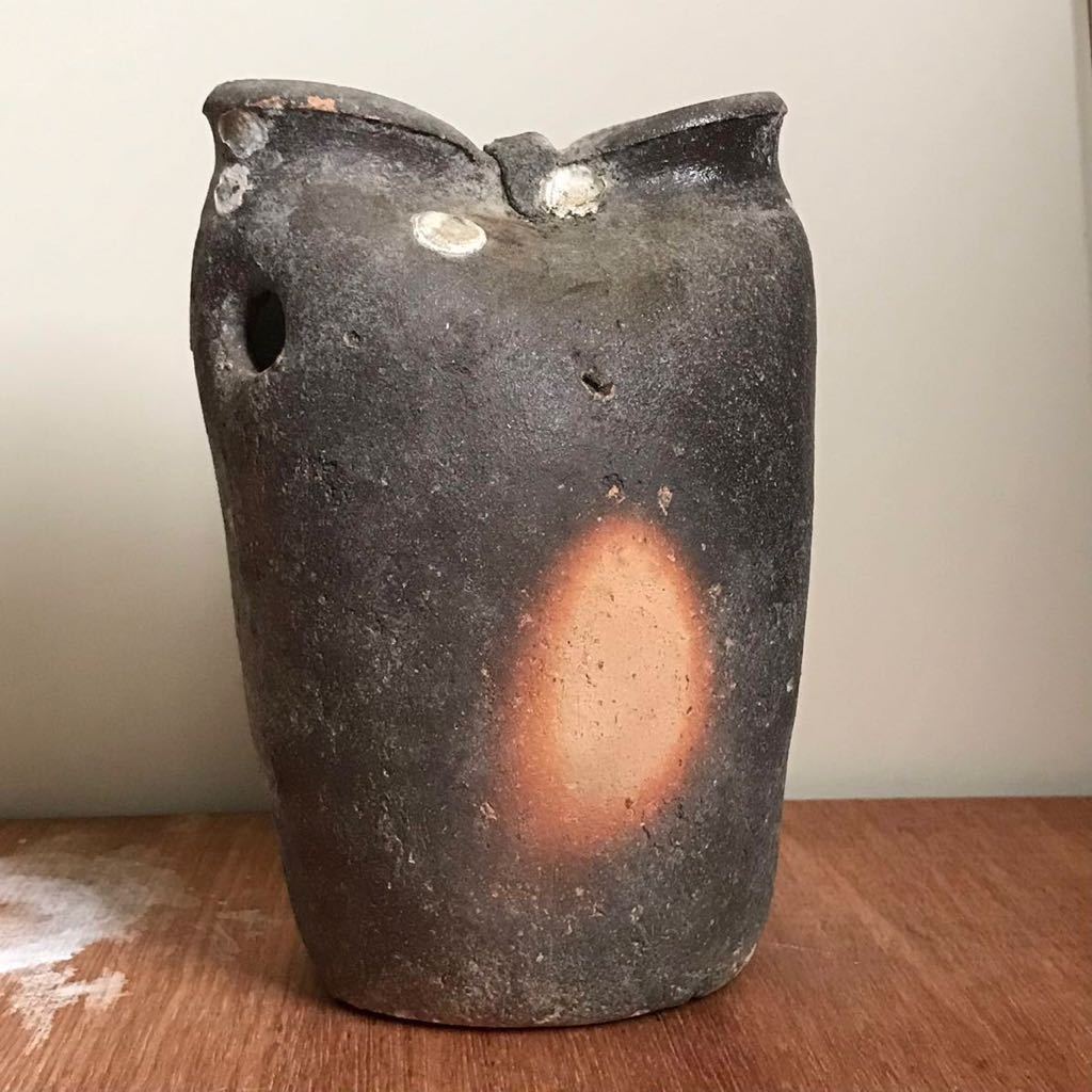 お買い得，新作 海揚がり 古備前 蛸壺 / 海の古民具 民藝 花器 花入れ
