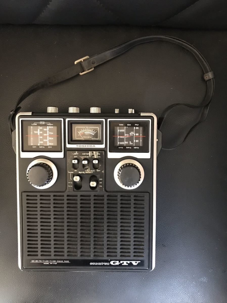 東芝 TOSHIBA SOUND750GTV MODEL RP-770F RP-770F GTV TOSHIBA ５バンドラジオ ジャンク メルカリ