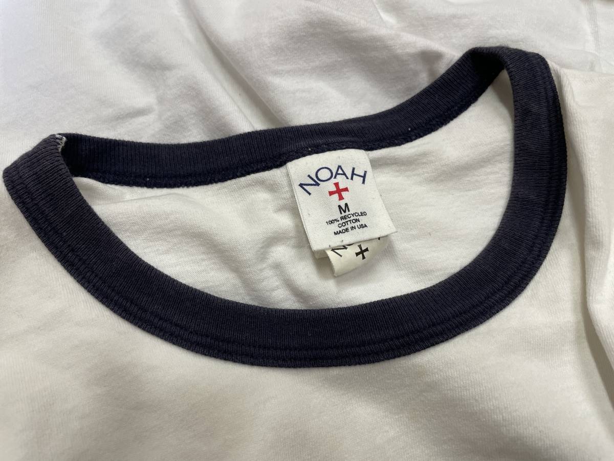 MADE IN USA【NOAH/ノア】Tri-Color Winged Foot Tee sizeM トライ 