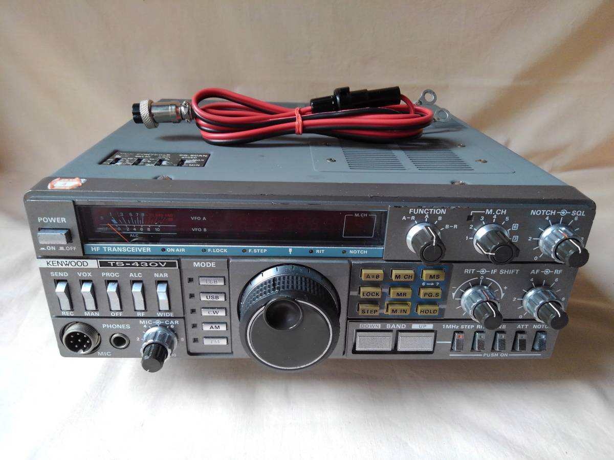 ☆KENWOOD TS-430V HFトランシーバー 通電確認済み ジャンク扱い 